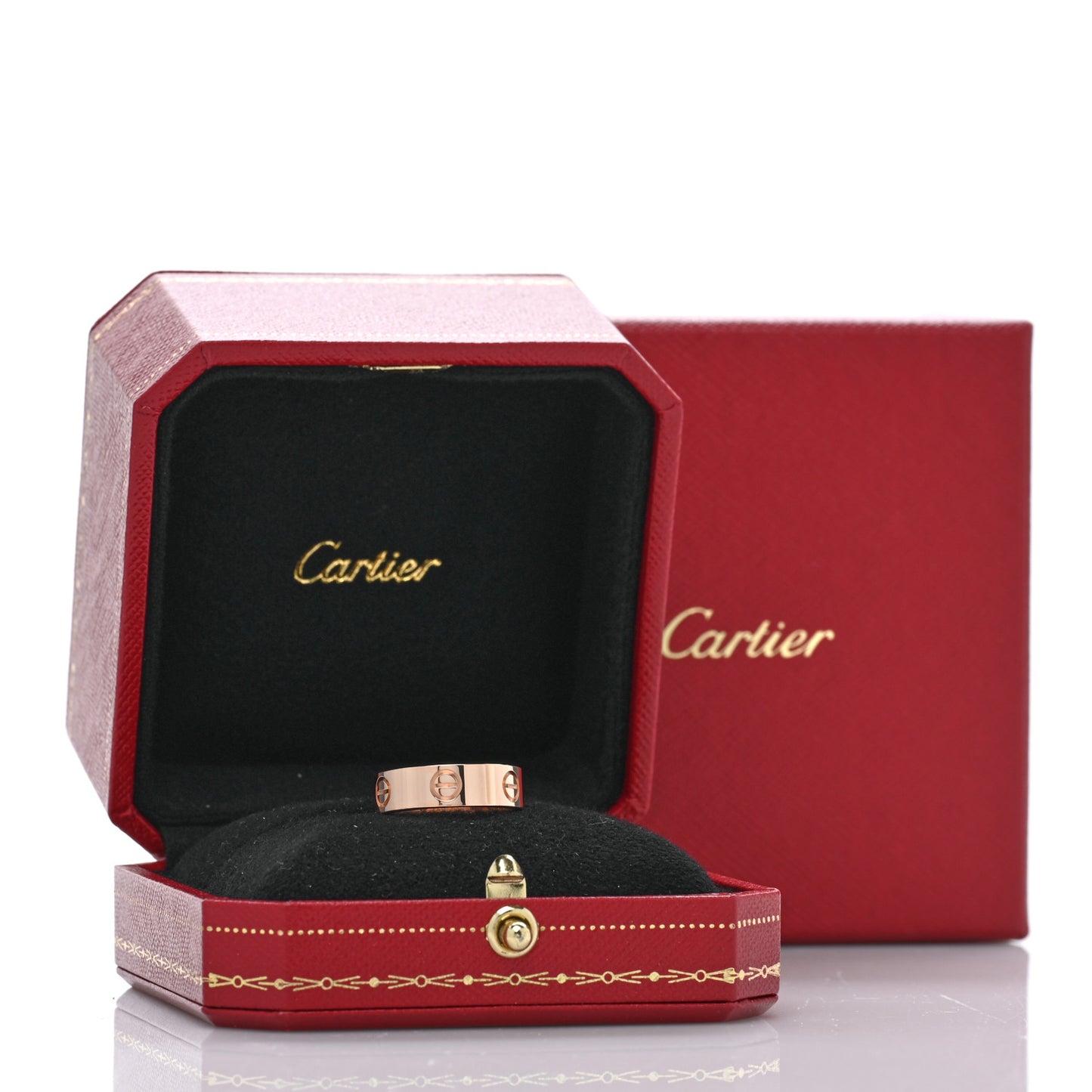 18K Pink Gold 5.5mm LOVE Ring 52 6