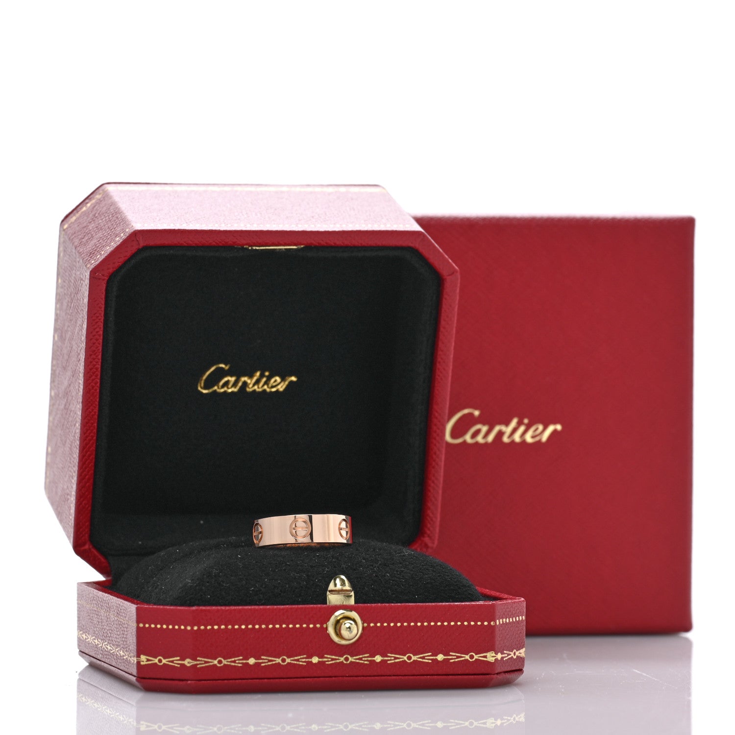Cartier 18K Pink Gold 5.5mm LOVE Ring 52 6 5 of 5