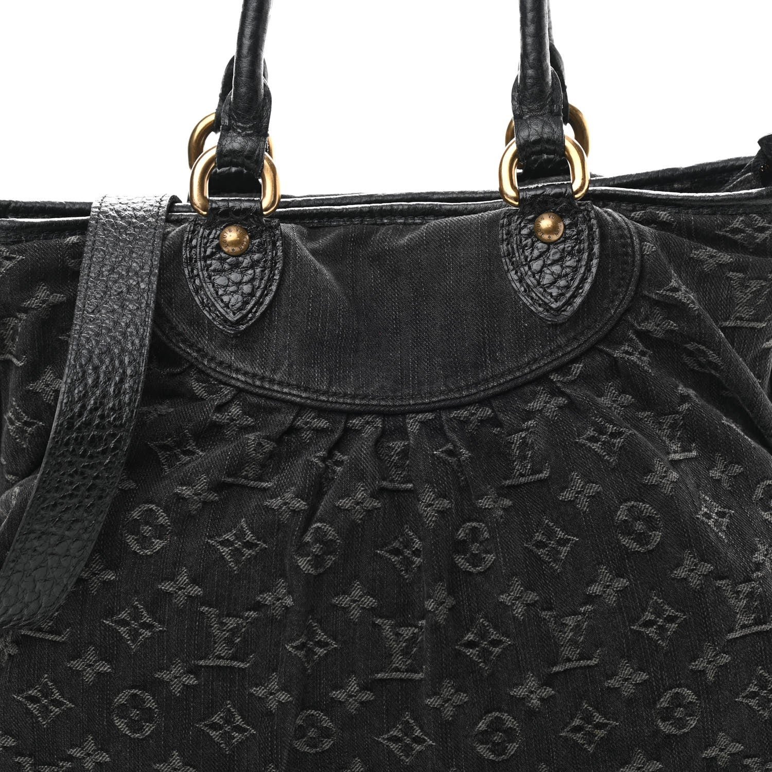 Louis Vuitton Denim Neo Cabby MM Black 8 of 12