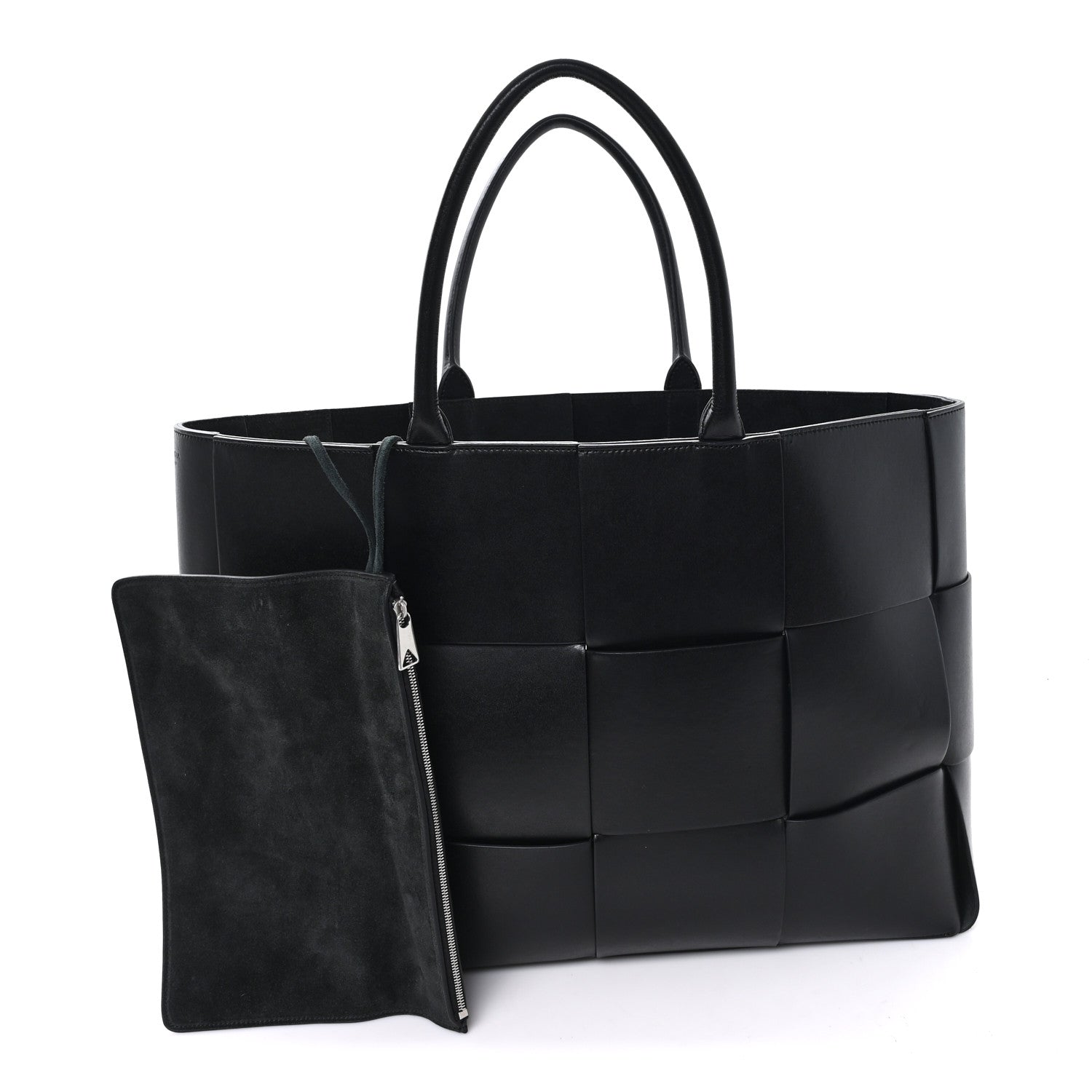 バッグ BOTTEGA VENETA Bottega Veneta Nappa Maxi Intrecciato Large Arco Tote Black