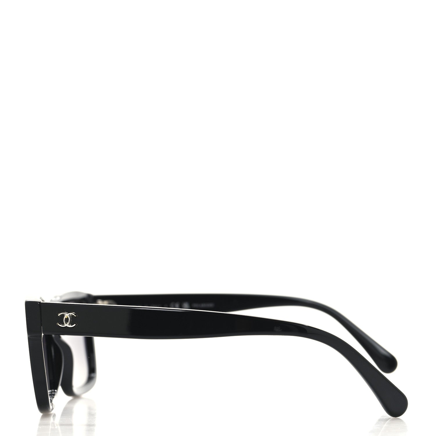 Chanel Acetate Square Sunglasses 5417 Black 3 of 7