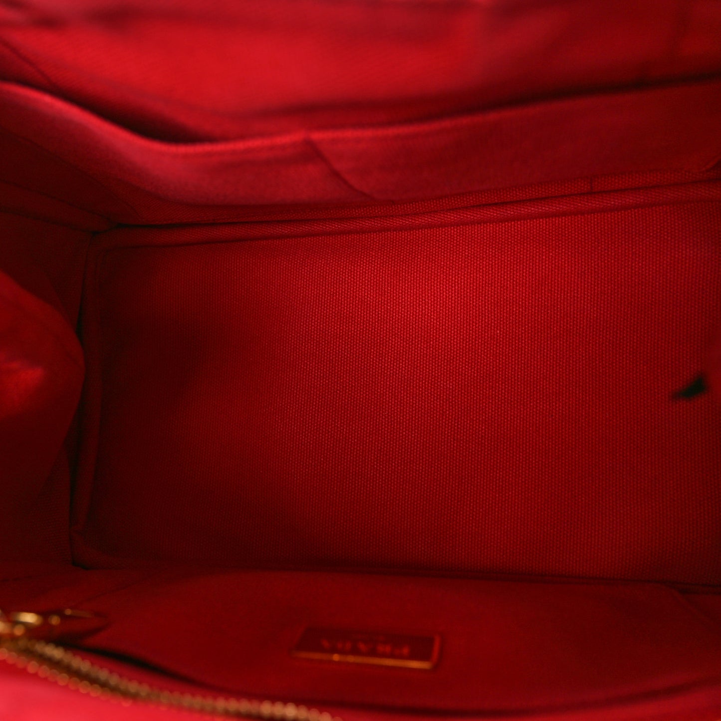 Canapa Small Logo Tote Rosso