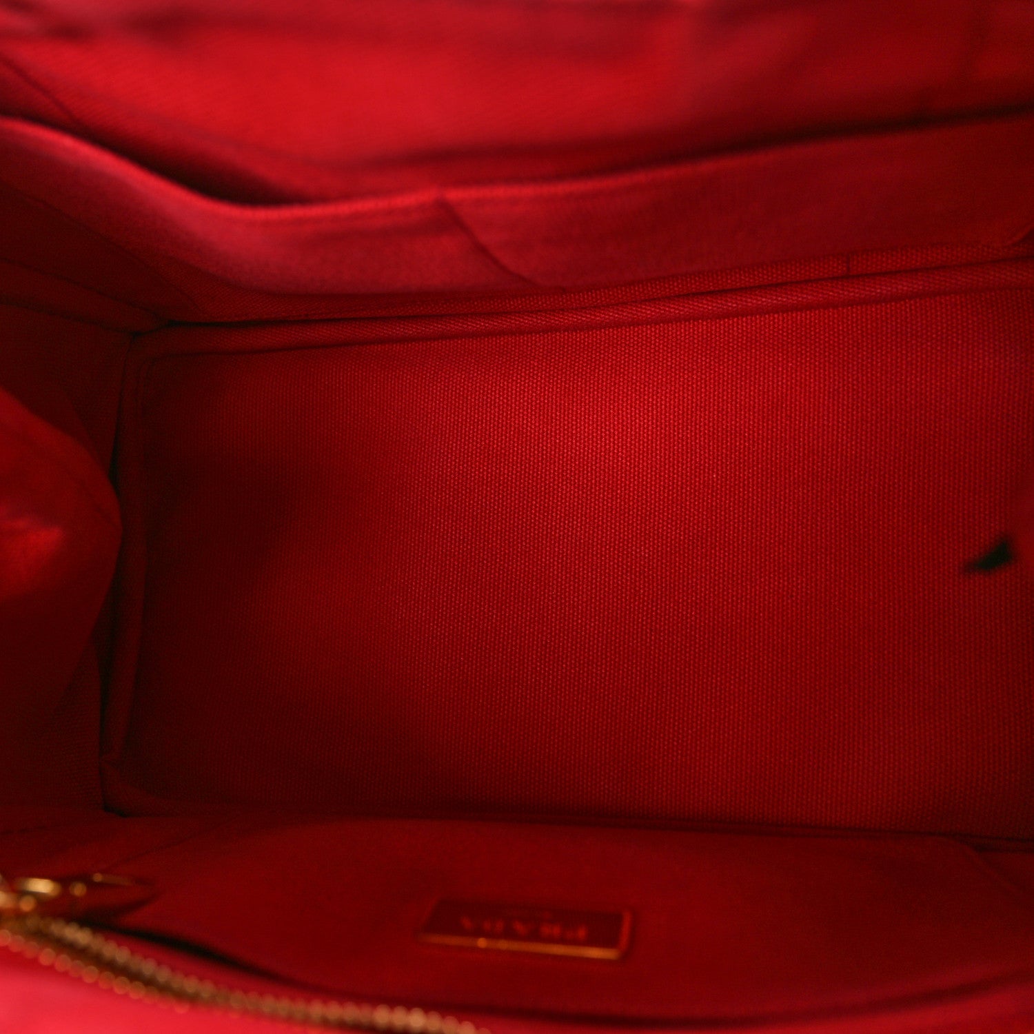 Prada Canapa Small Logo Tote Rosso 5 of 10