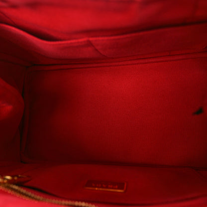Prada Canapa Small Logo Tote Rosso 5 of 10