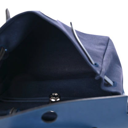 Hermes Toile Vache Calfskin Herbag 30 PM Navy Bleu 5 of 12