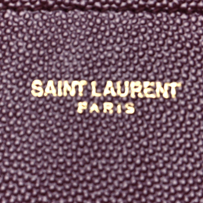 Saint Laurent Grain de Poudre Medium Classic Monogram Cassandra Top Handle Rouge Legion 7 of 13