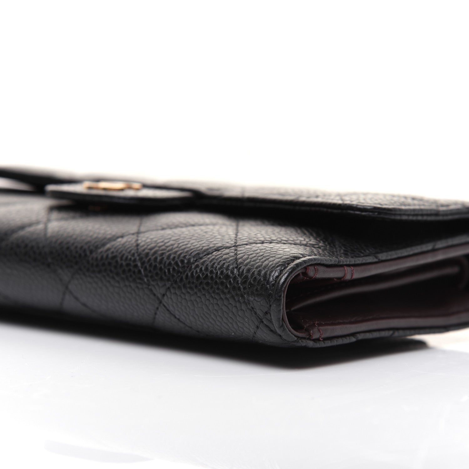 Chanel Caviar Quilted Large Flap Wallet Black 7 of 14