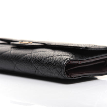 Chanel Caviar Quilted Large Flap Wallet Black 7 of 14