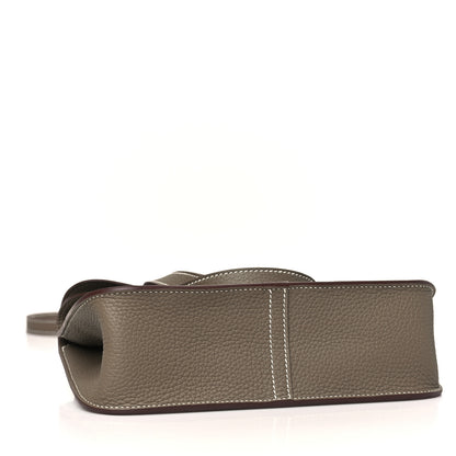 Hermes Taurillon Clemence Halzan 25 Etoupe 4 of 10