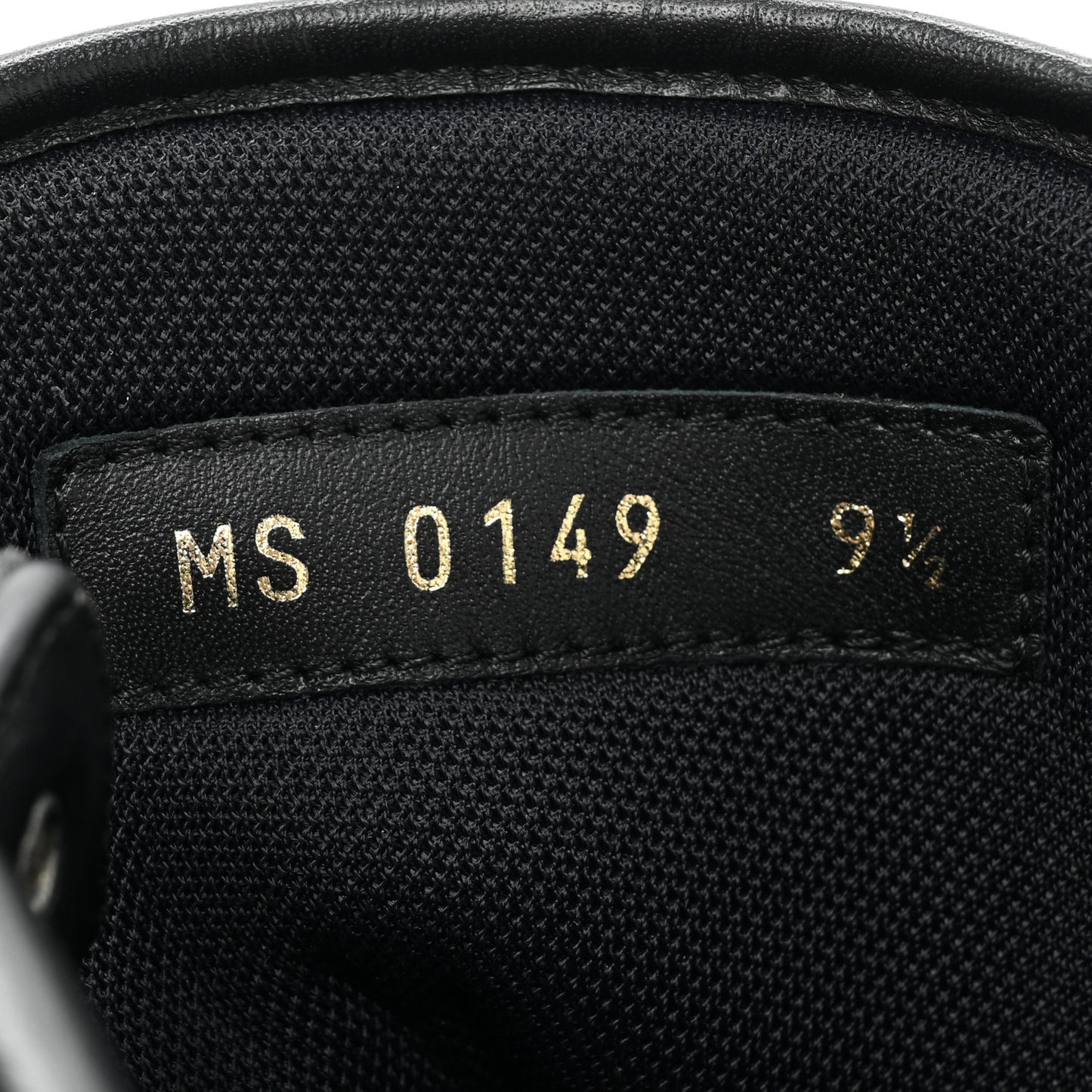 Calfskin Monogram Mens Rivoli High Top Sneakers 9.5 Black
