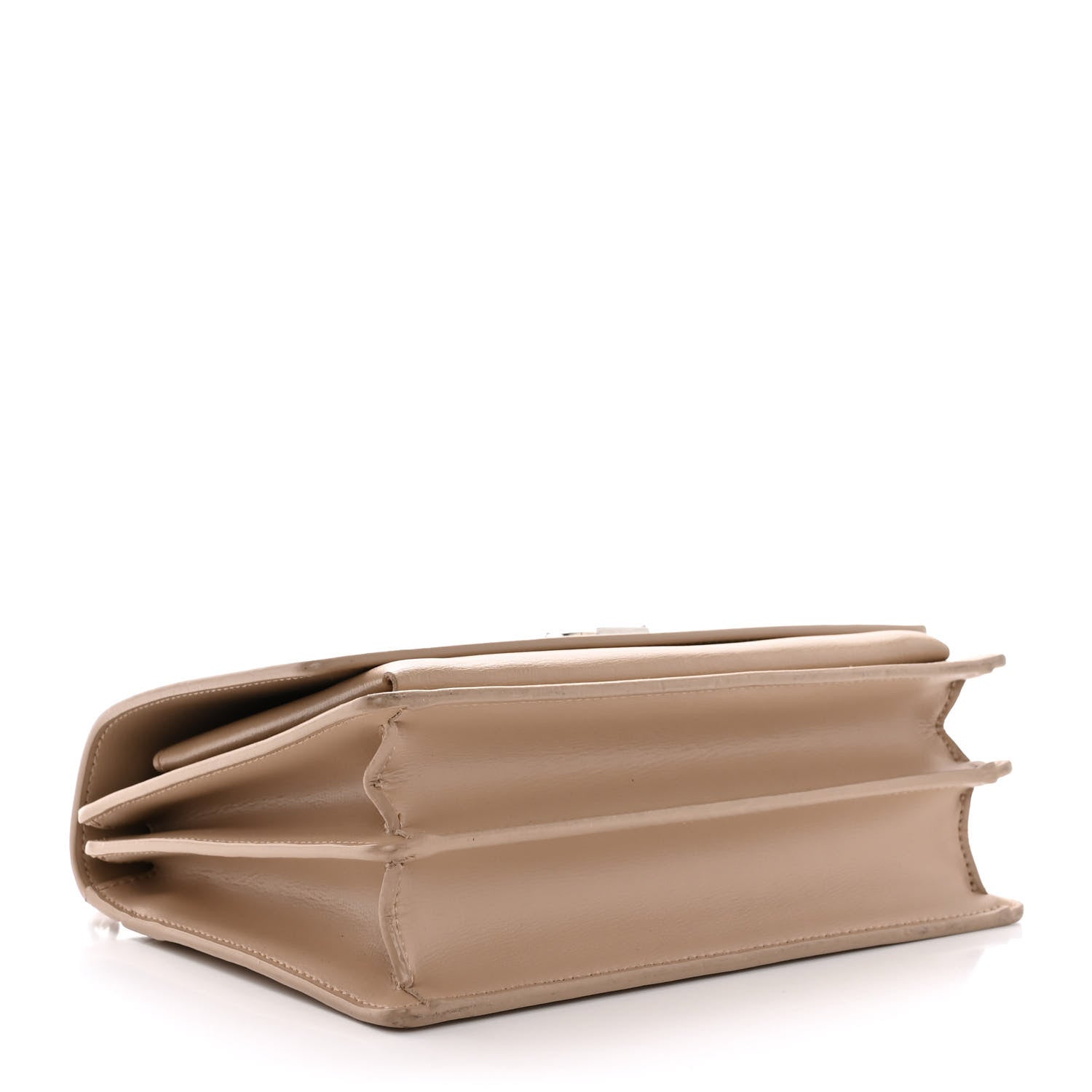 Saint Laurent Calfskin Medium Monogram Sunset Dark Beige 4 of 18