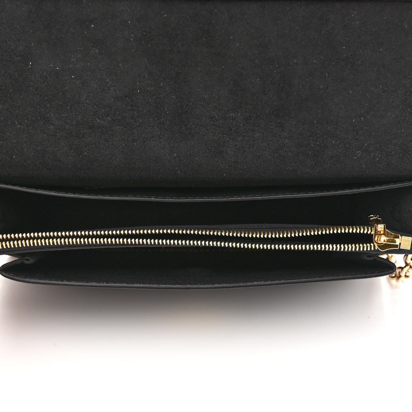 Damier Ebene Vavin Chain Wallet Black