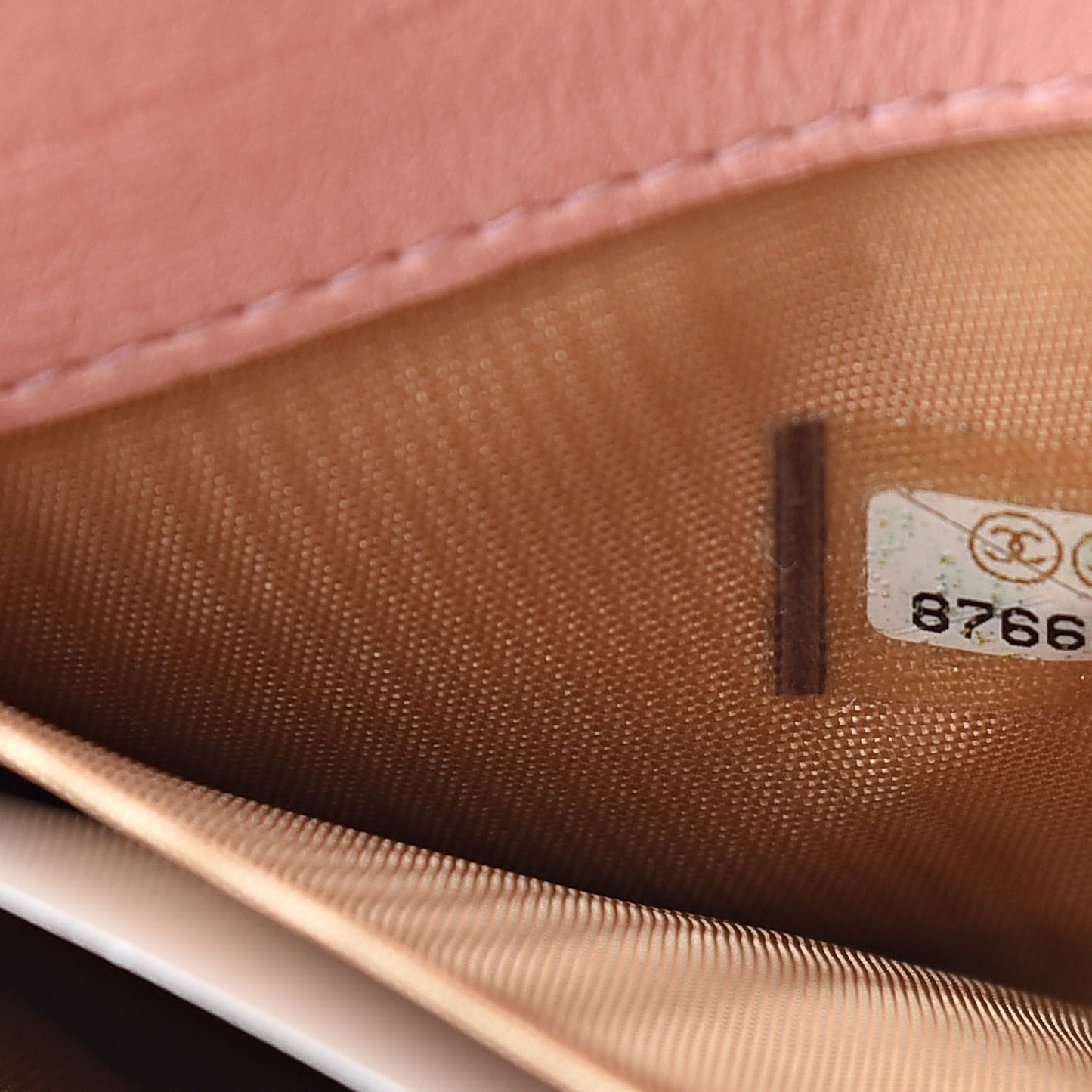 Caviar Zip Around Wallet Pink