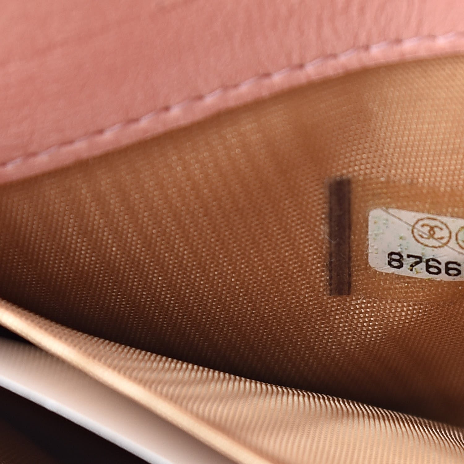Chanel Caviar Zip Around Wallet Pink 8 of 14