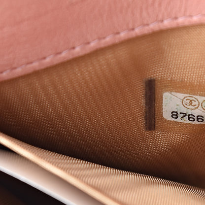 Chanel Caviar Zip Around Wallet Pink 8 of 14