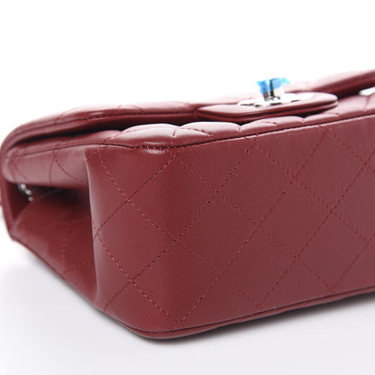 Chanel Lambskin Quilted Mini Square Flap Burgundy 8 of 12