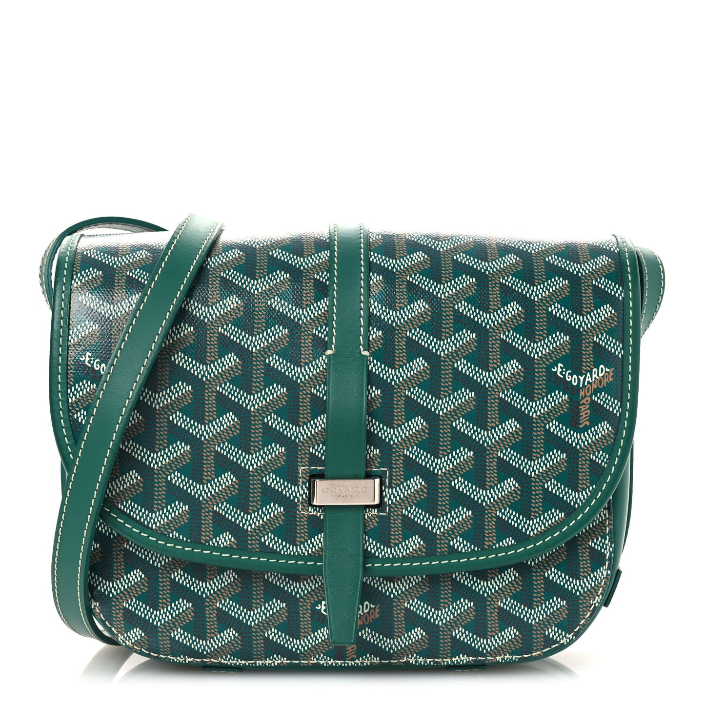 Goyardine Belvedere II PM Messenger Bag Green
