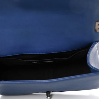 Chanel Calfskin Quilted Medium Boy Flap Blue 4 of 4
