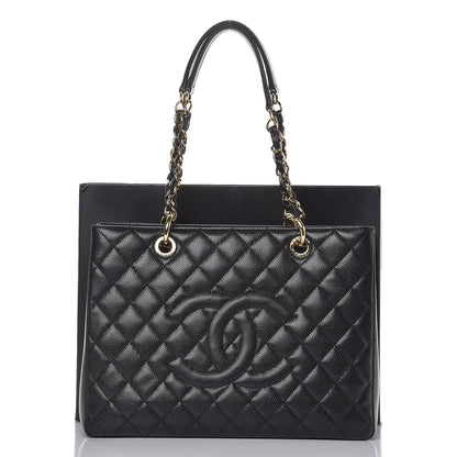 Chanel Caviar Quilted Grand Shopping Tote GST Black 9 of 9