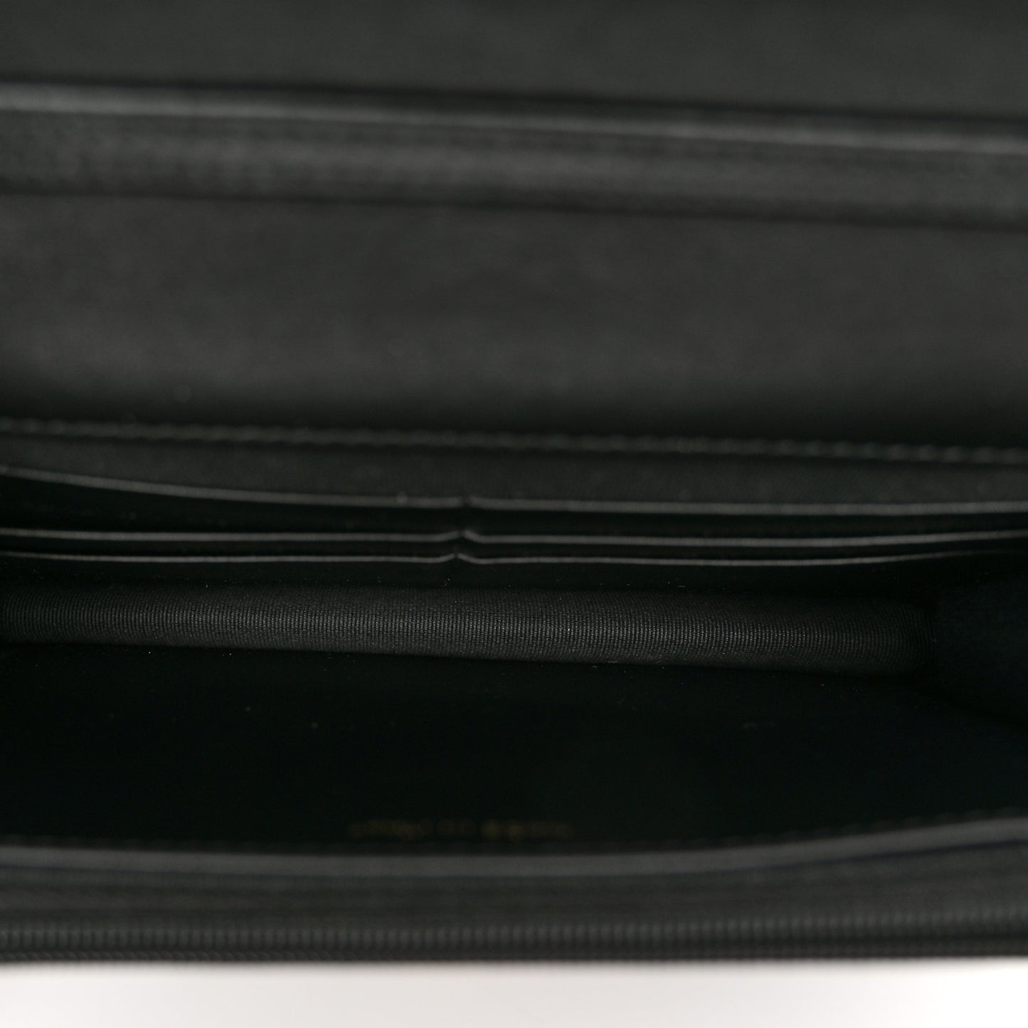Caviar Quilted Camellia Wallet On Chain WOC Black
