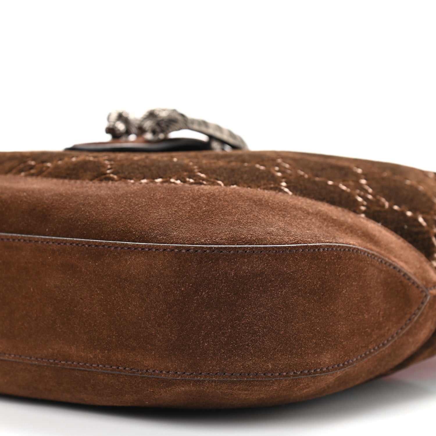 Gucci Velvet GG Monogram Web Medium Dionysus Hobo Brown 10 of 10