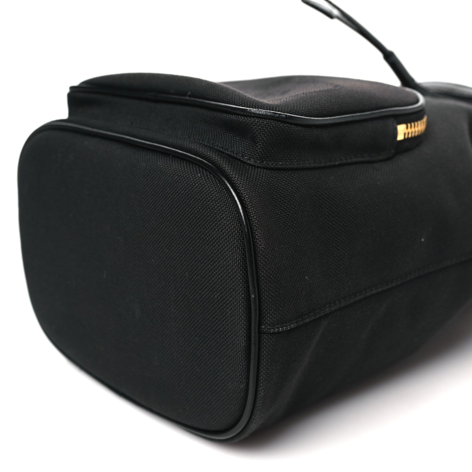 Prada Jacquard Logo Mini Bucket Crossbody Bag Black 10 of 10