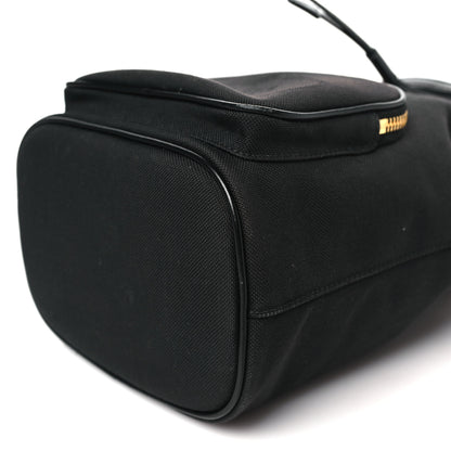 Prada Jacquard Logo Mini Bucket Crossbody Bag Black 10 of 10