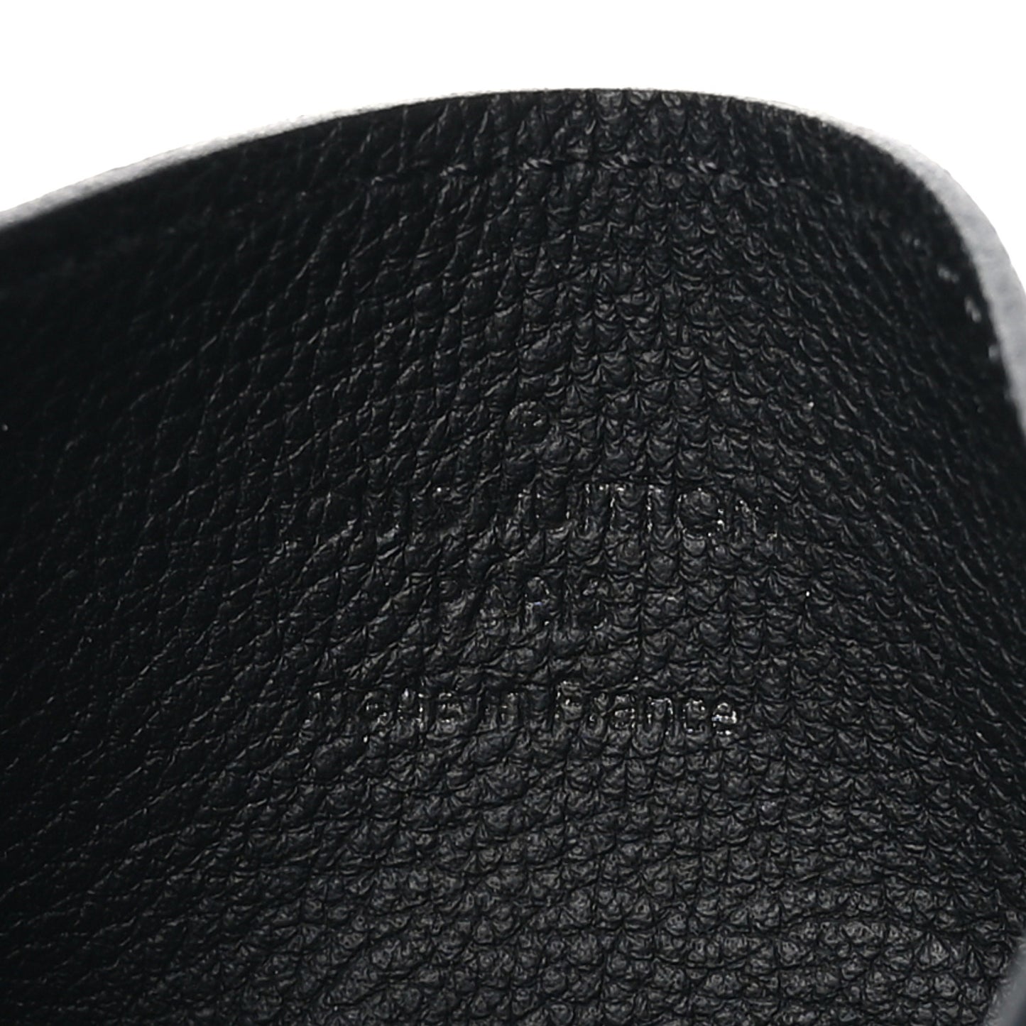 Calfskin Monogram Shadow Double Card Holder Black