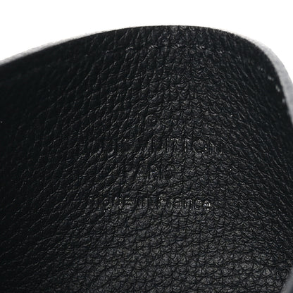 Louis Vuitton Calfskin Monogram Shadow Double Card Holder Black 6 of 7