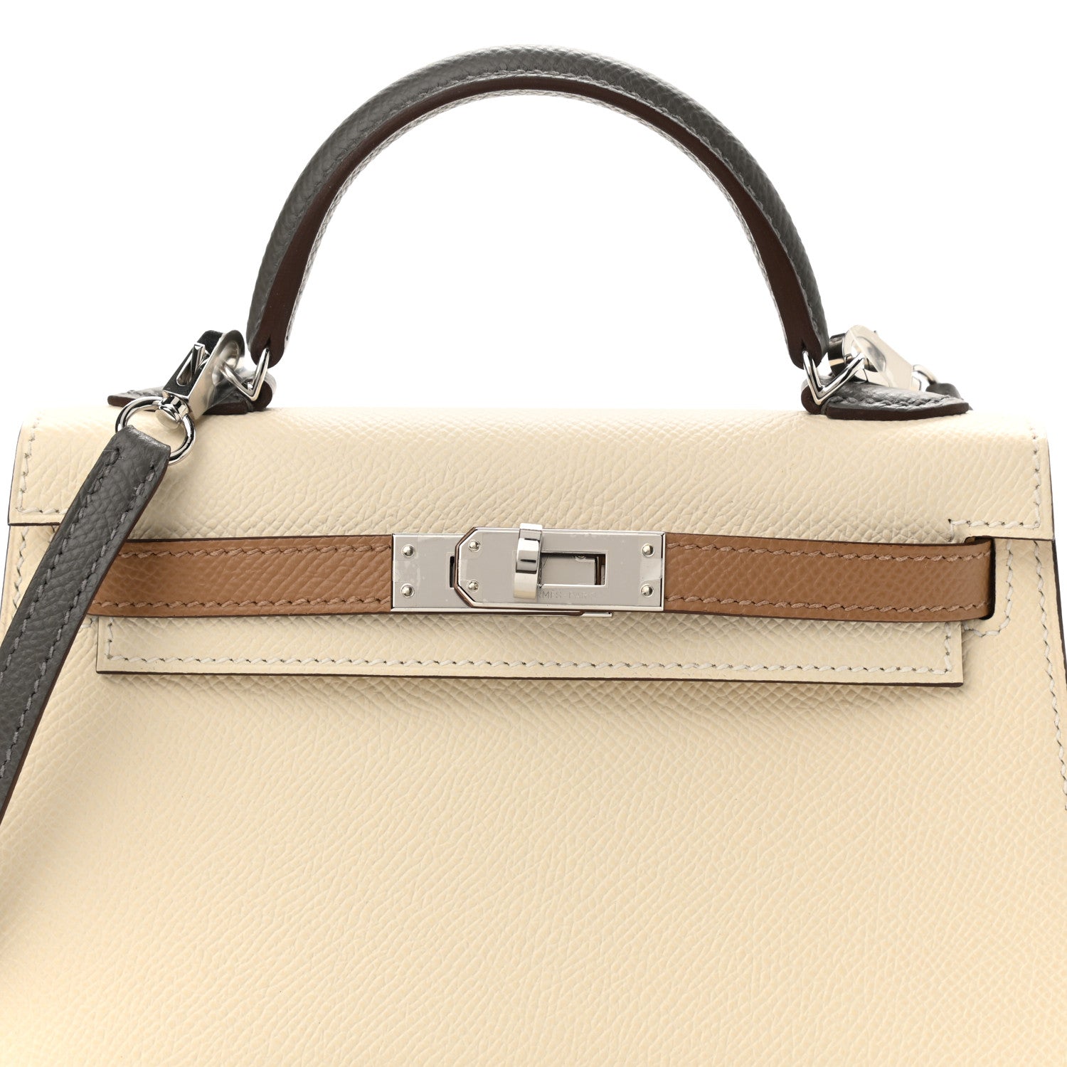Hermes Epsom Mini Kelly Sellier 20 Nata Chai Gris Meyer 8 of 11