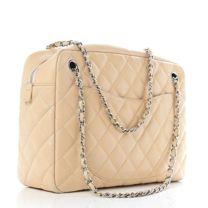 Chanel Lambskin Quilted Large Camera Case Beige Clair 3 of 17