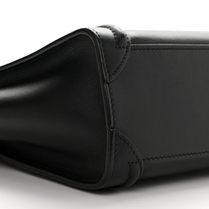 Celine Smooth Calfskin Nano Luggage Black 9 of 10