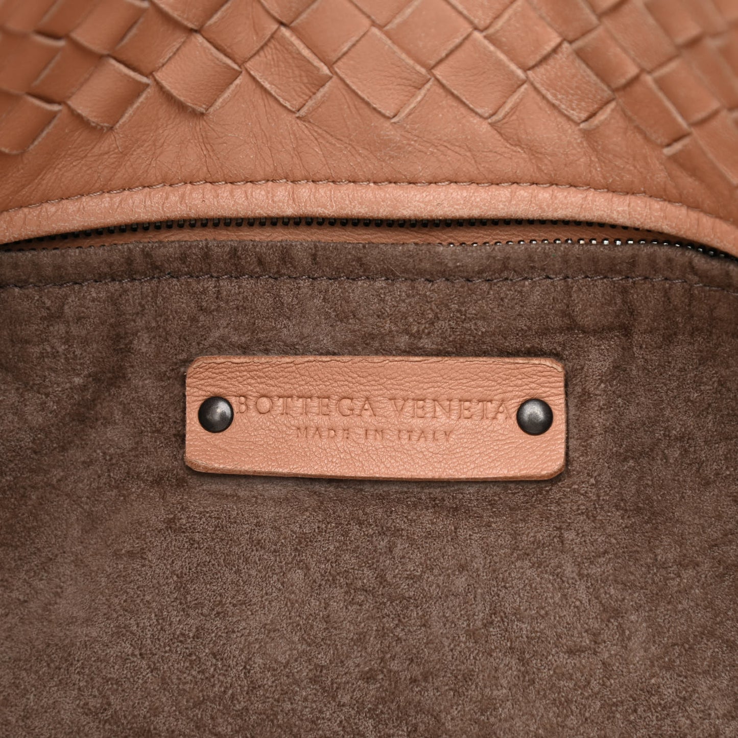 Nappa Intrecciato Bella Tote Flamingo
