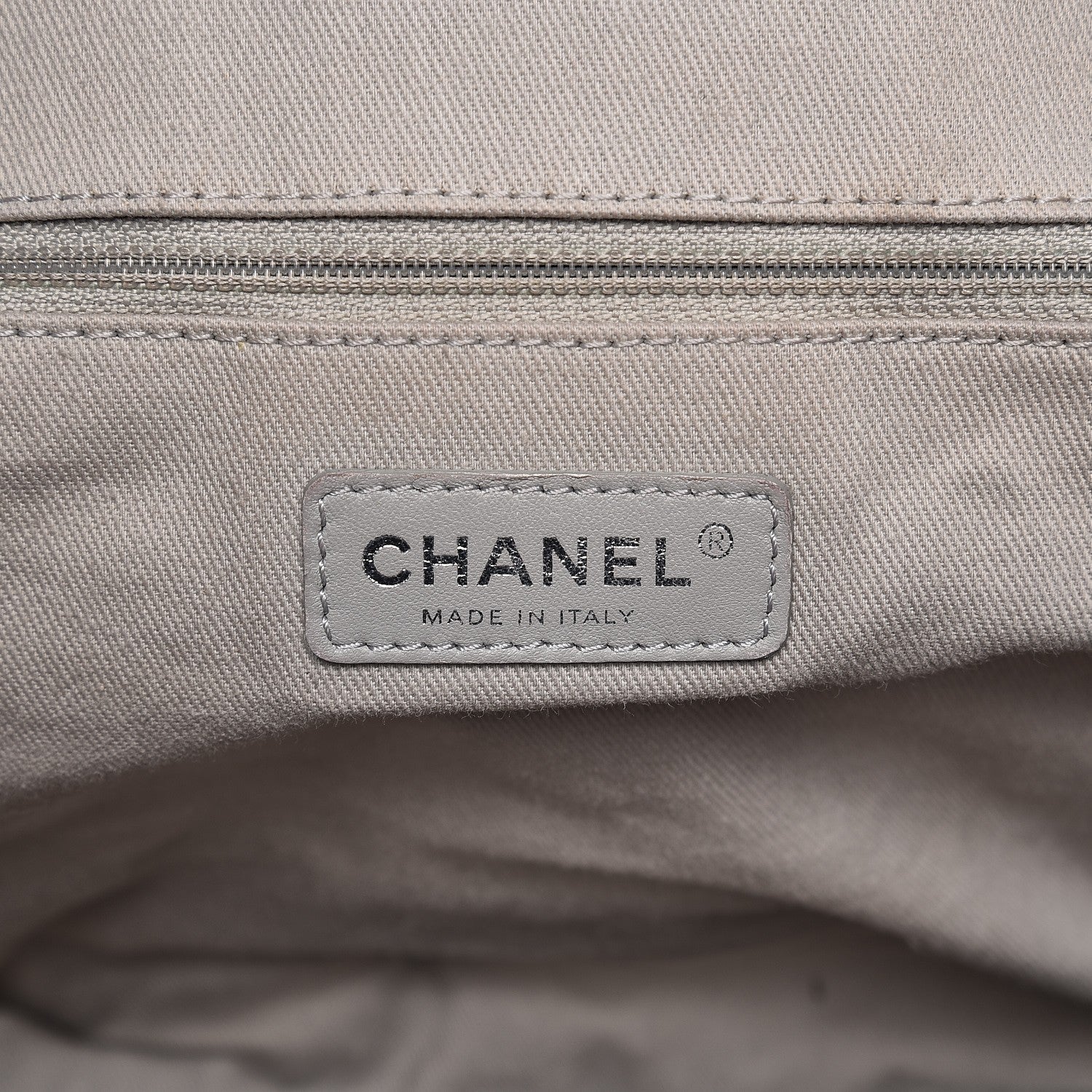 Chanel Glazed Calfskin Large Deauville Tote Blue 10 of 11