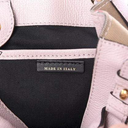 Burberry Grainy Calfskin House Check Small Banner Tote Light Pink 6 of 10