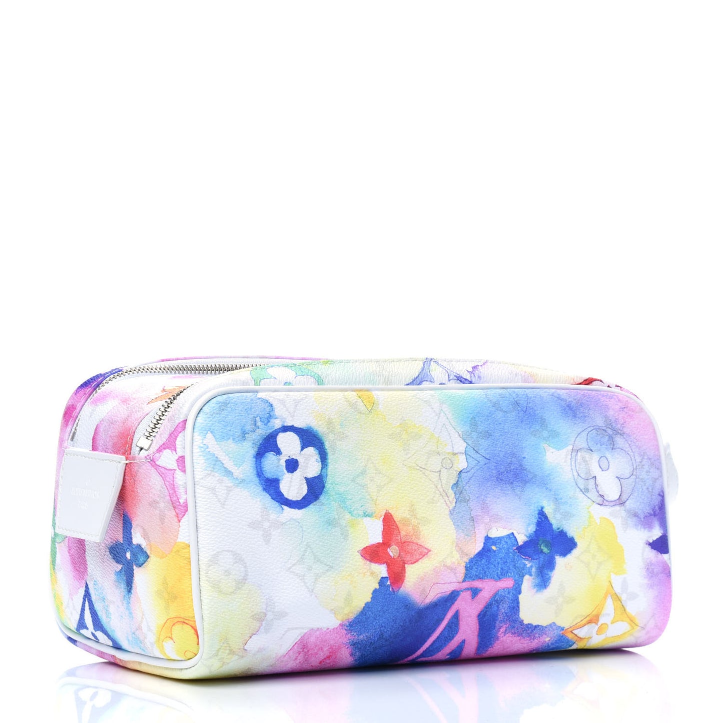 Monogram Watercolor Dopp Kit Toilet Pouch Multicolor