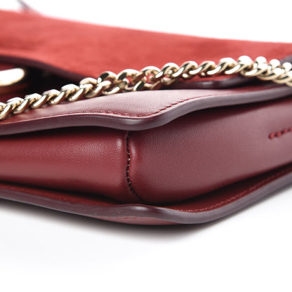 Chloe Suede Calfskin Small Faye Shoulder Bag Plum Purple 6 of 10