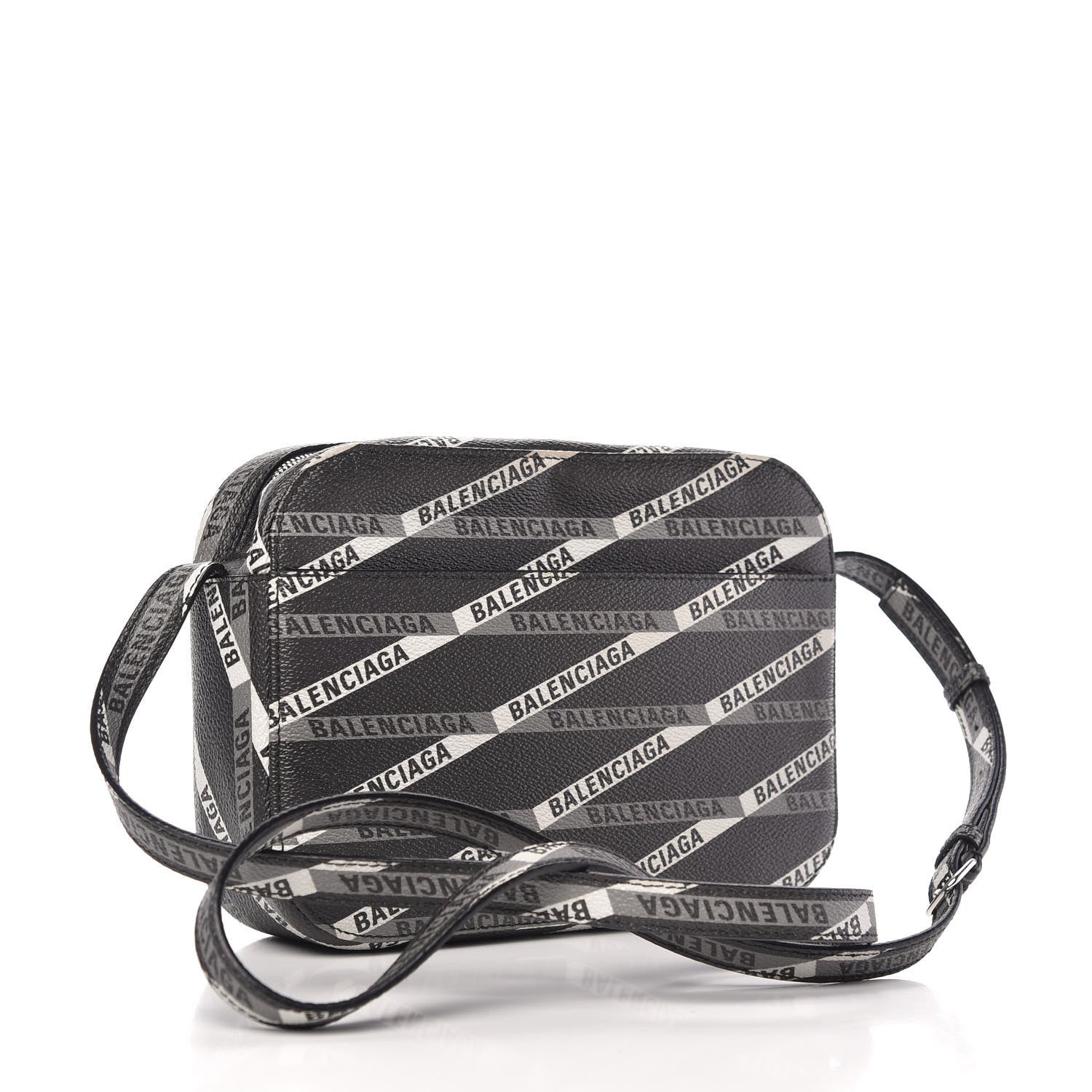 Balenciaga Coated Canvas Losange Monogram S Camera Bag Black Grey 3 of 10