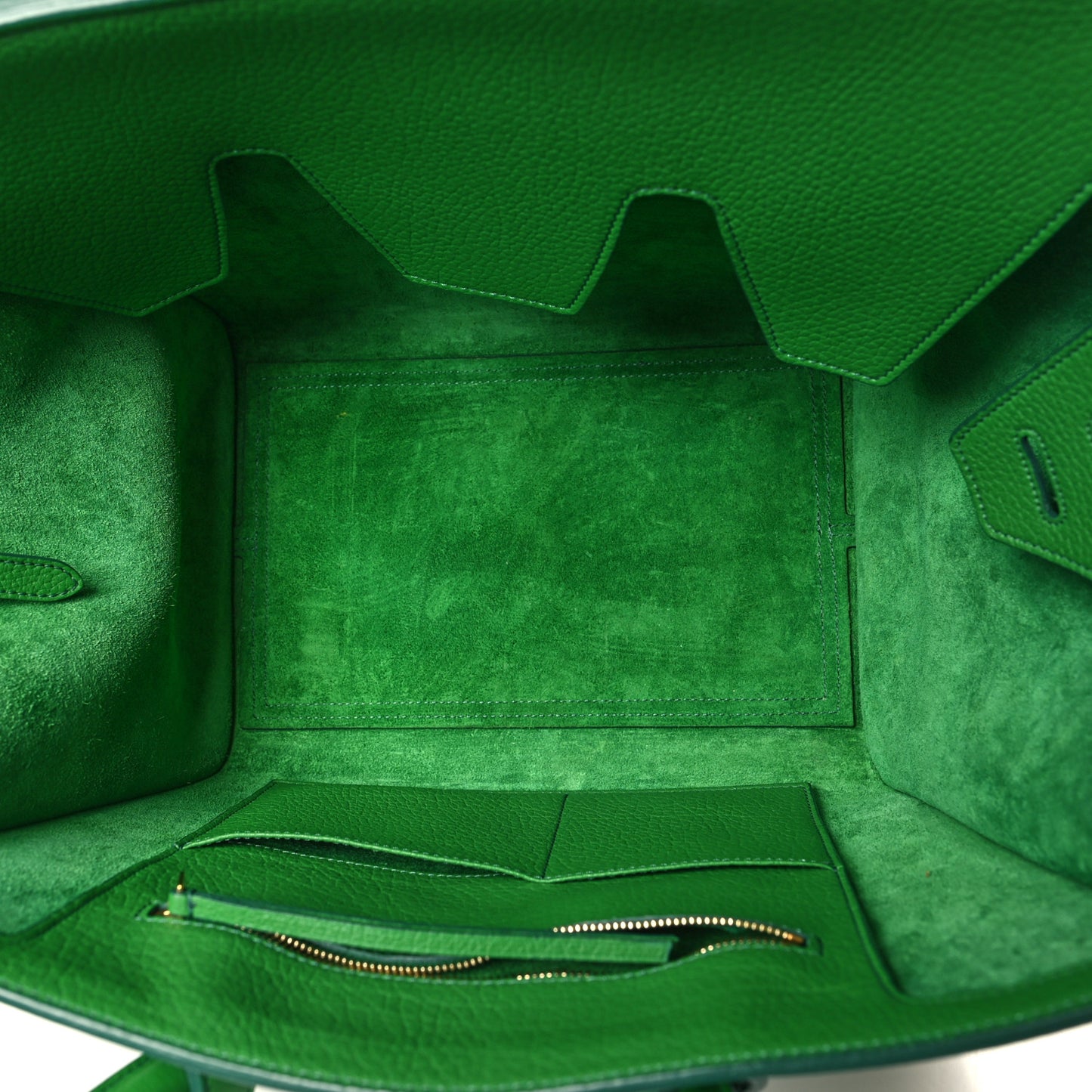 Crisped Calfskin Small Tie Knot Tote Grass Green