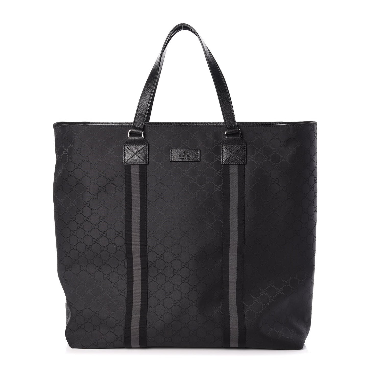 Nylon Monogram Tote Black