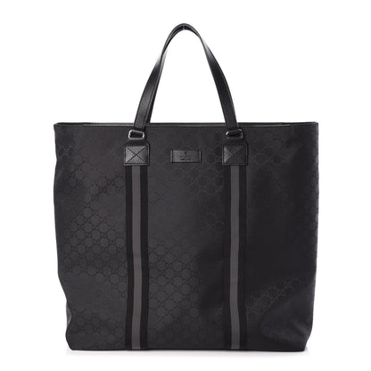 Gucci Nylon Monogram Tote Black 1 of 9