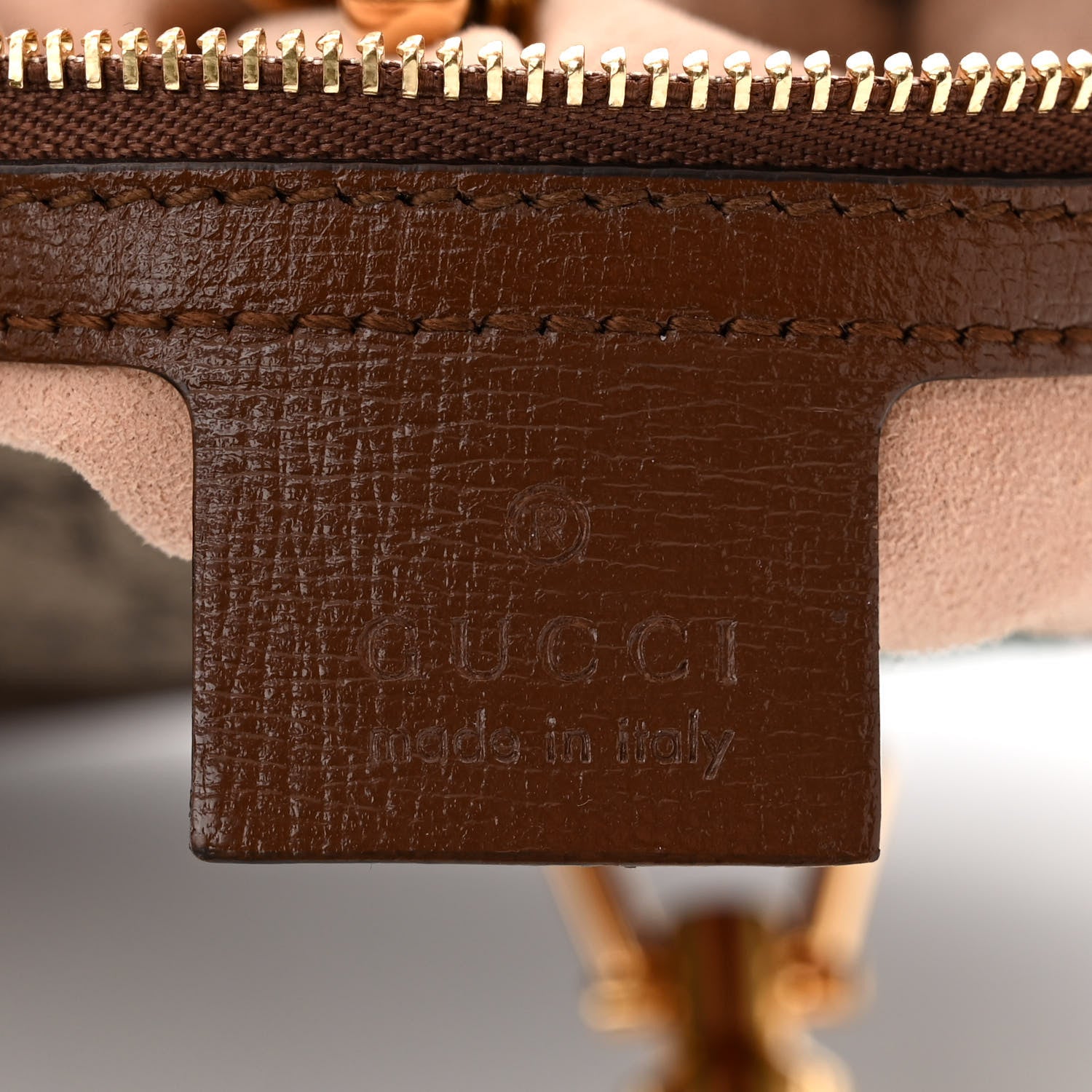 Gucci GG Supreme Monogram Azalea Calfskin Web Small Jackie 1961 Hobo Beige Ebony Brown Sugar 6 of 12