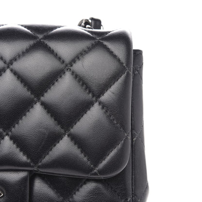 Chanel Lambskin Quilted Mini Square Flap Black 10 of 15
