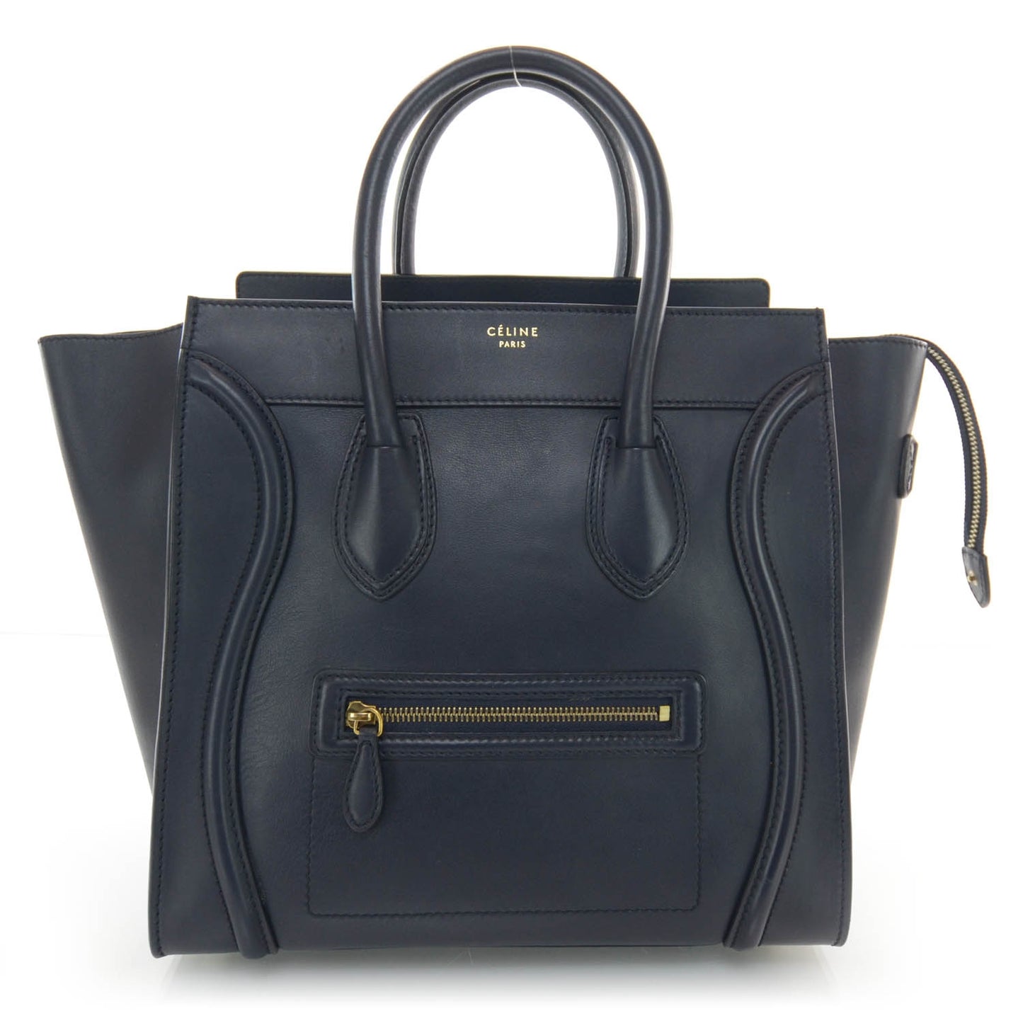 Smooth Calfskin Mini Luggage Navy
