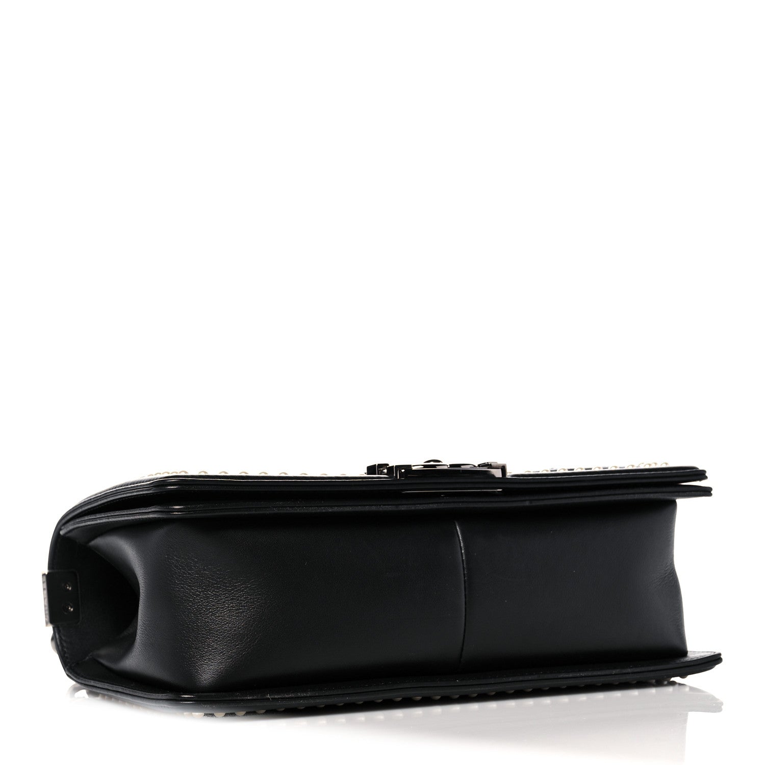 Chanel Calfskin Pearl Tweed Medium Boy Flap Black 4 of 12