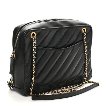 Chanel Lambskin Quilted Coco Vintage Camera Case Black 3 of 10