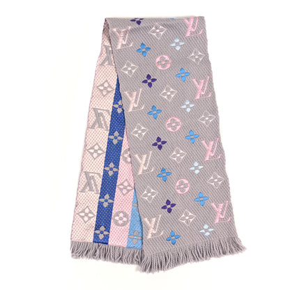 Louis Vuitton Wool Silk Logomania Shine Scarf Rainbow 2 of 4