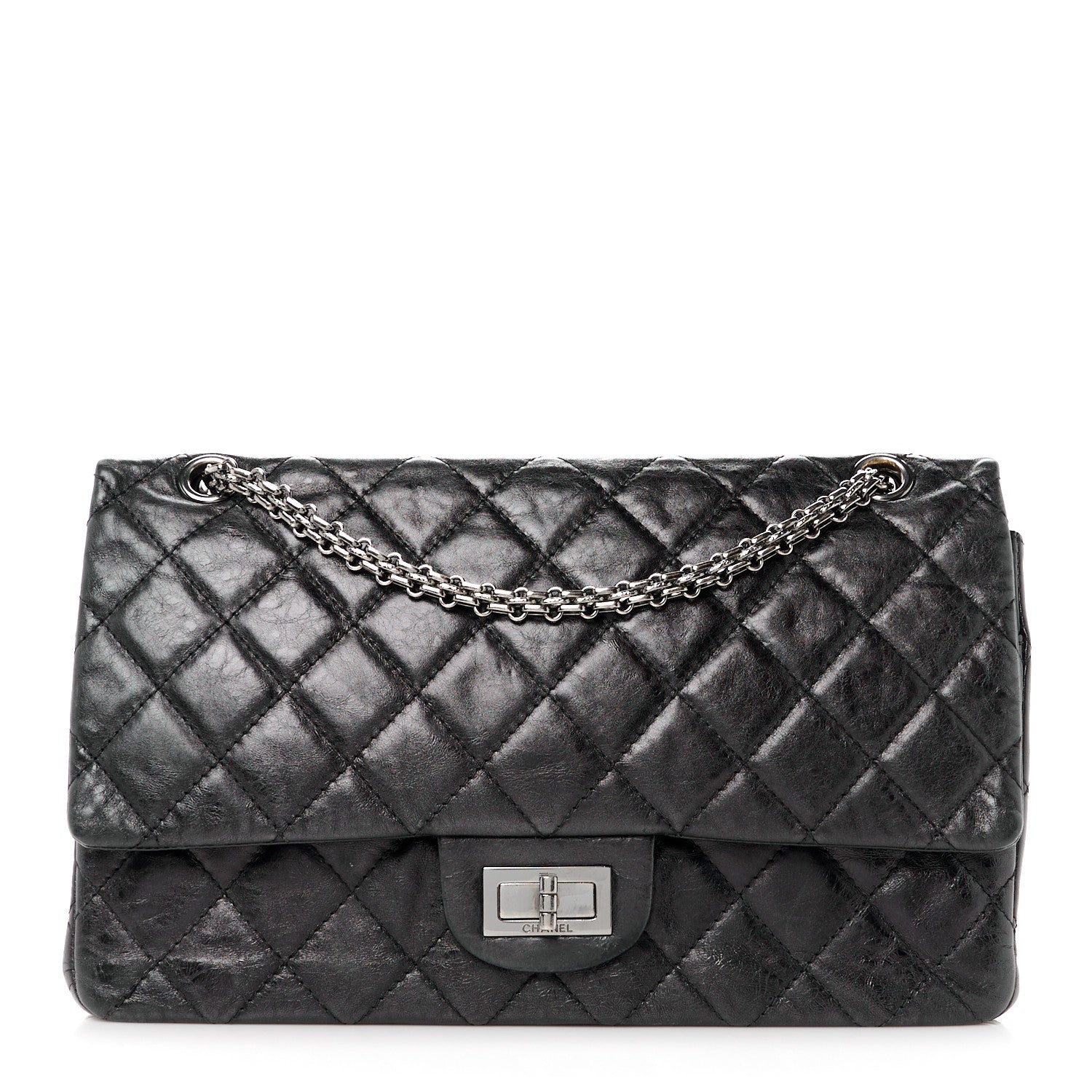 Chanel Aged Calfskin Quilted 2.55 Reissue 227 Flap Black 1 of 12