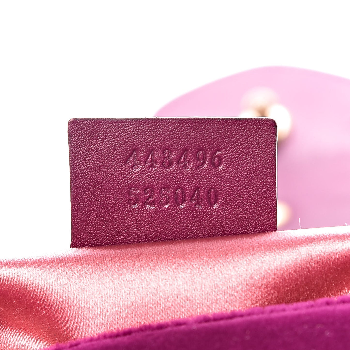 Velvet Matelasse Medium GG Marmont Shoulder Bag Fuchsia Violet Cyclamen