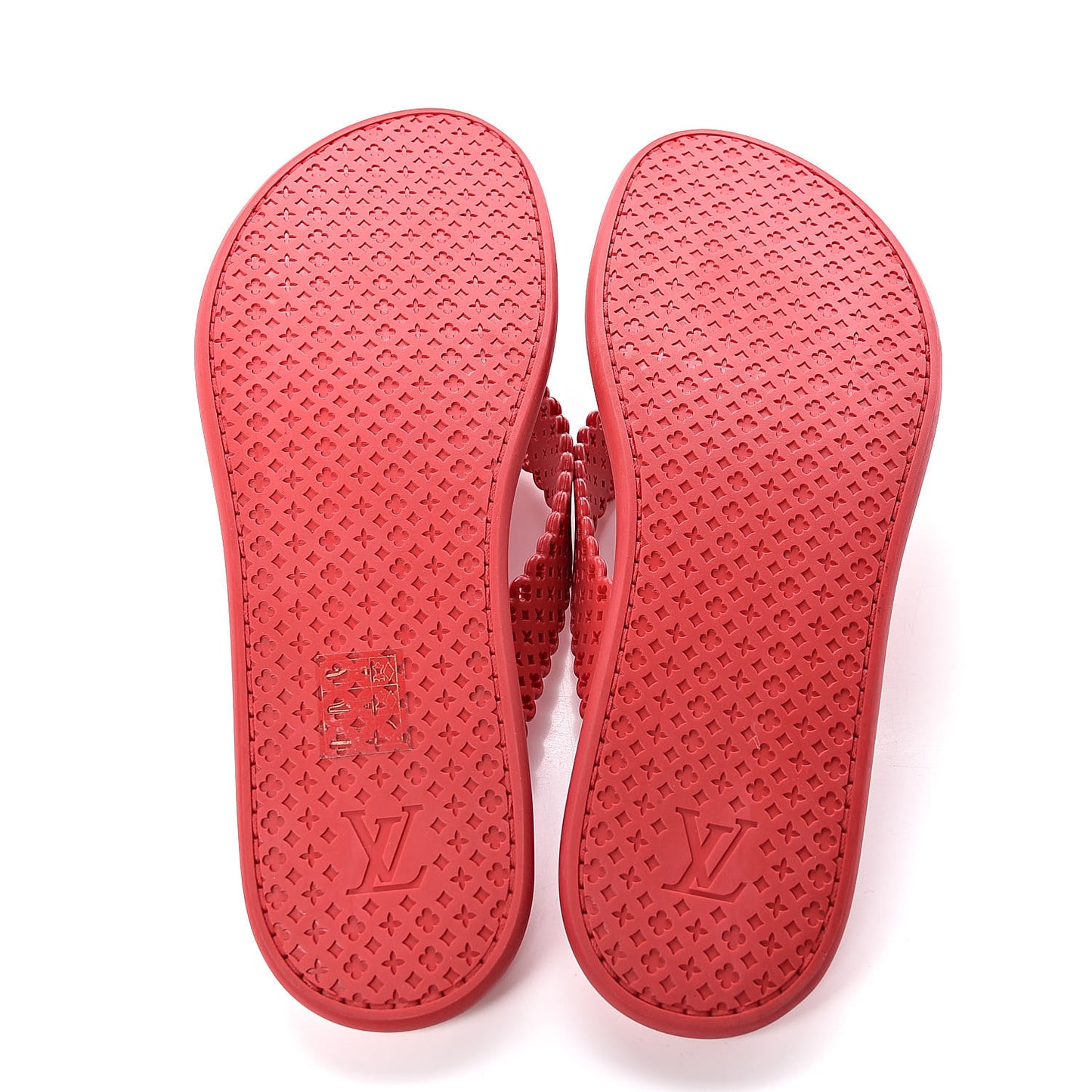 Rubber Tatoo Thong Sandals 39 Rouge